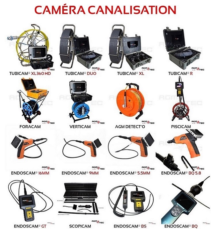 Endoscope Industriel AGM-TEC est une référence européenne sur le marché de  la caméra d'inspection